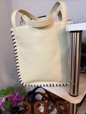 YSL whipstitched tote